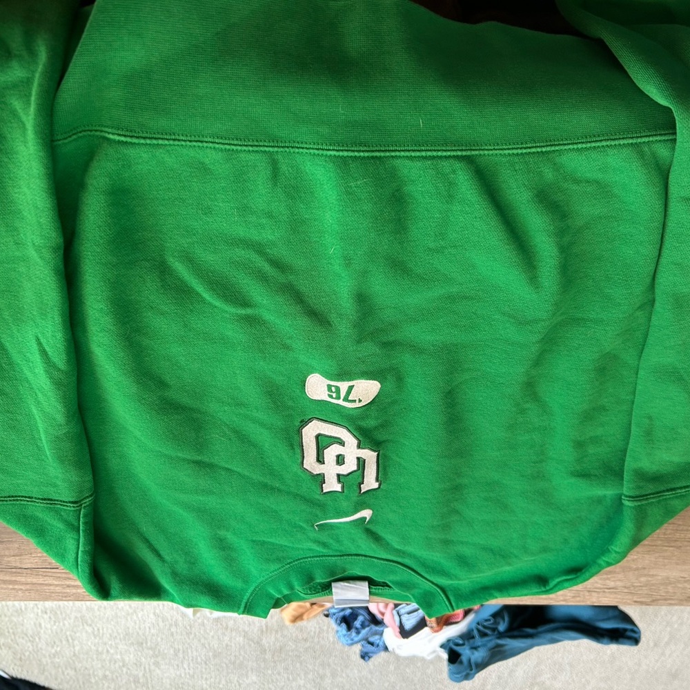 Nike Green Crewneck with Logo